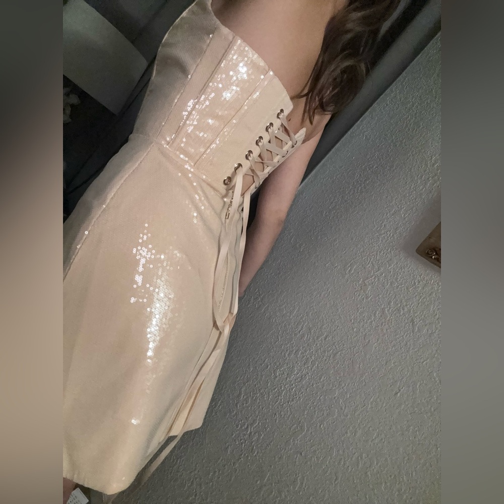Glitter corset dress